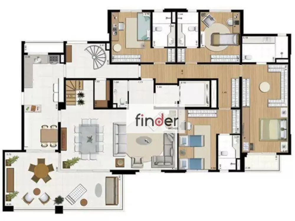 Cobertura, 3 quartos, 410 m² - Foto 10