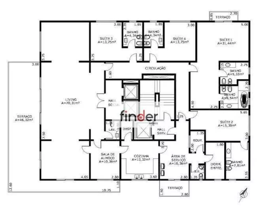 Apartamento, 3 quartos, 367 m² - Foto 30