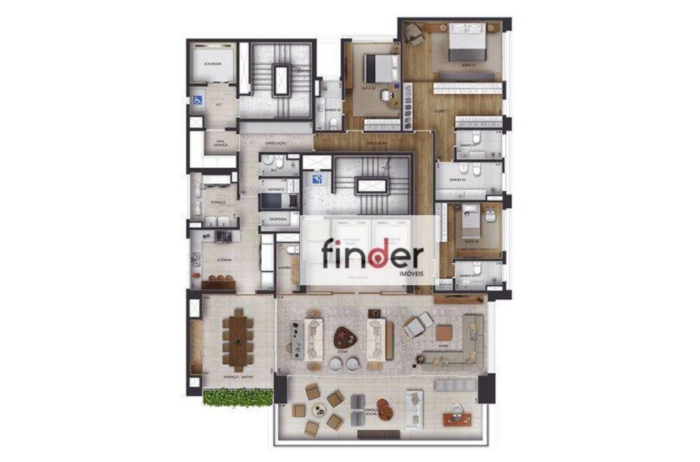 Apartamento, 4 quartos, 303 m² - Foto 1