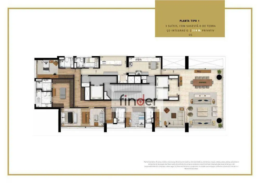 Apartamento, 4 quartos, 314 m² - Foto 4