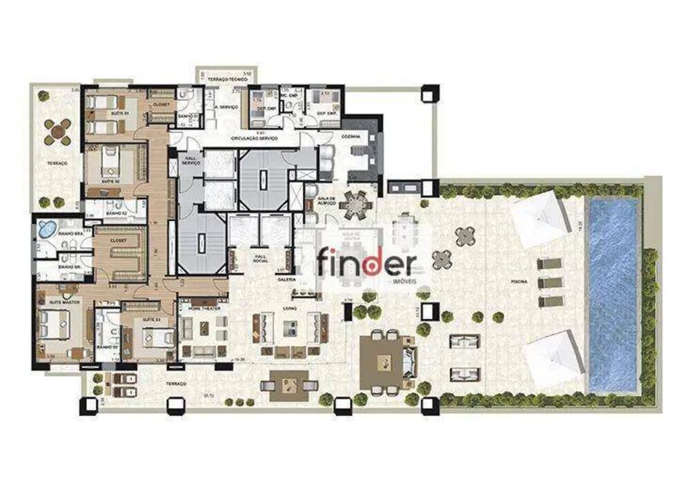 Apartamento à venda e aluguel com 4 quartos, 473m² - Foto 20