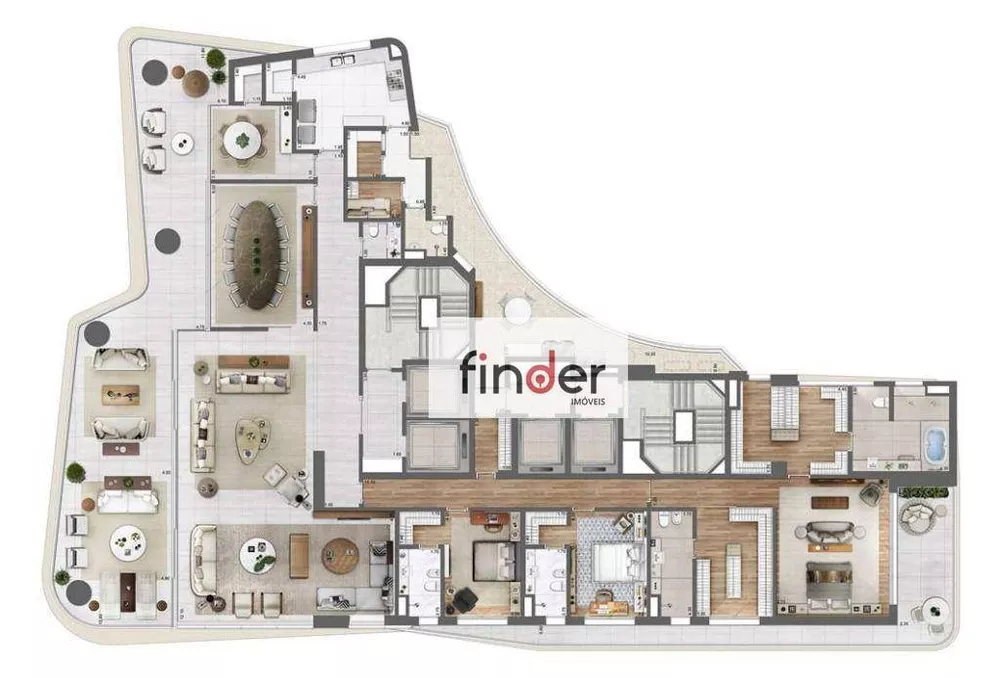 Apartamento, 4 quartos, 570 m² - Foto 3