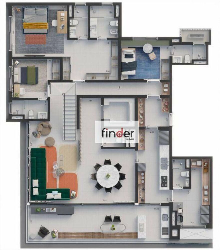 Apartamento, 3 quartos, 210 m² - Foto 24