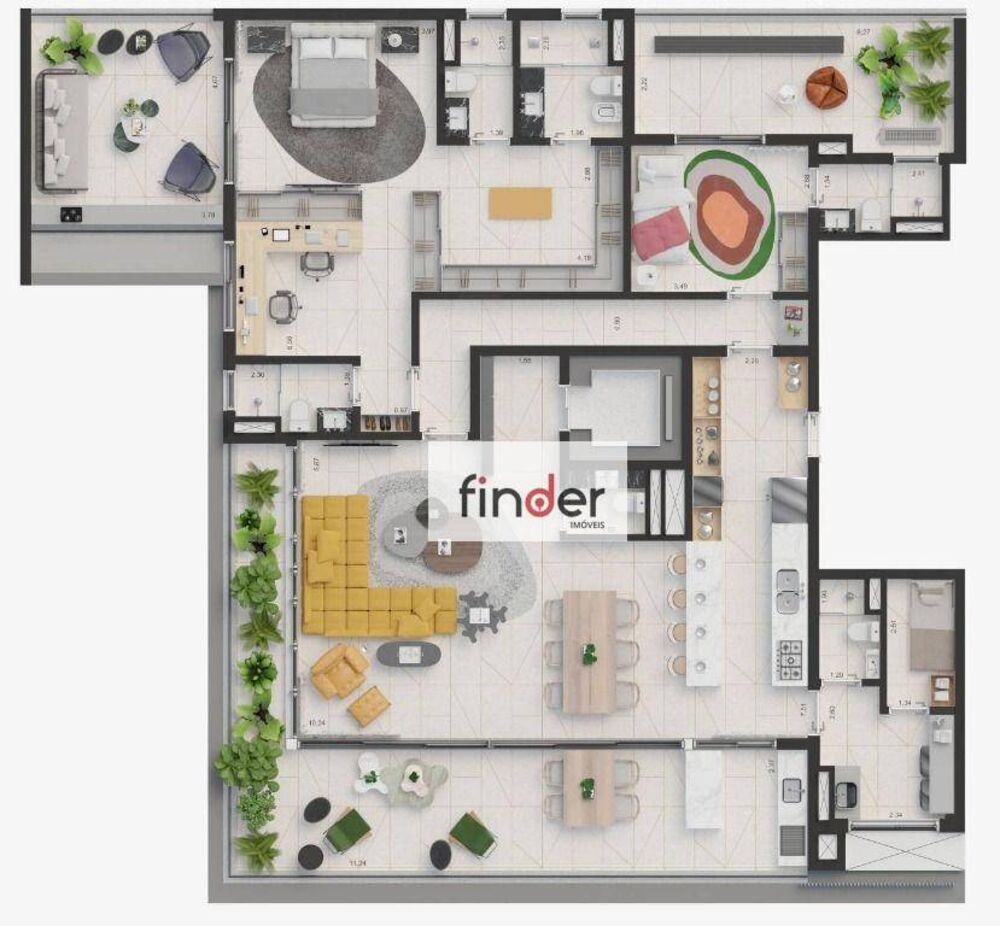 Apartamento, 3 quartos, 210 m² - Foto 35