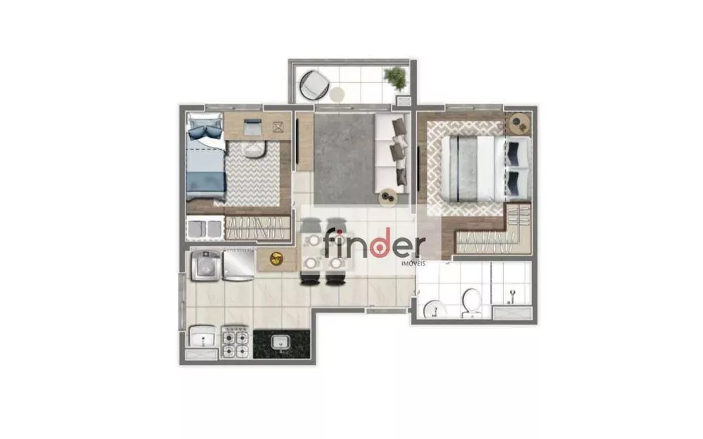 Apartamento, 2 quartos, 39 m² - Foto 6
