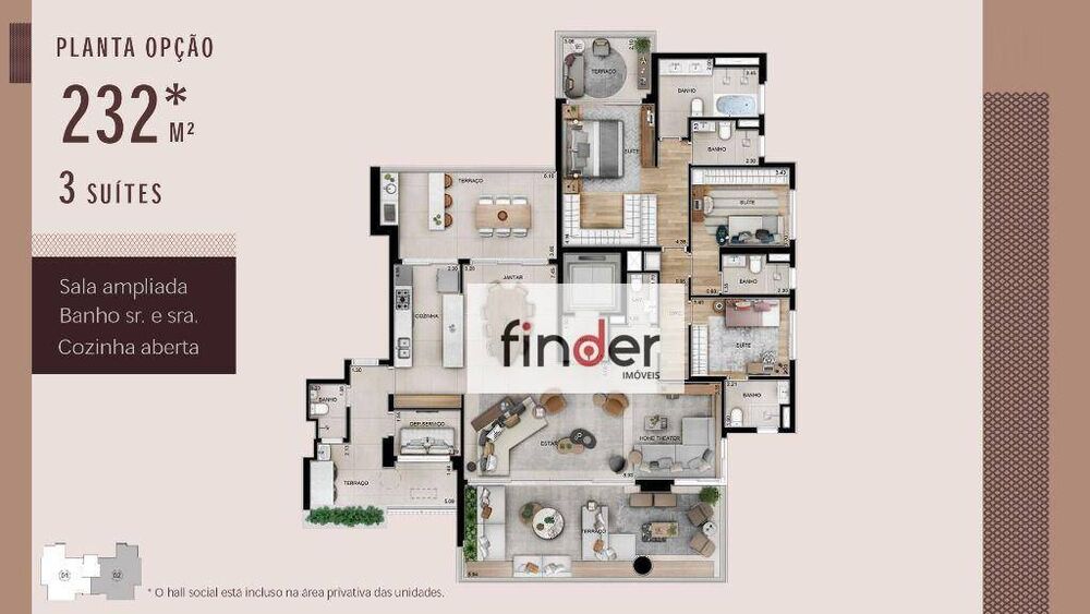 Apartamento, 4 quartos, 232 m² - Foto 15