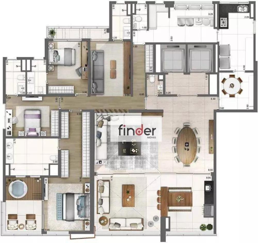 Apartamento, 4 quartos, 343 m² - Foto 33