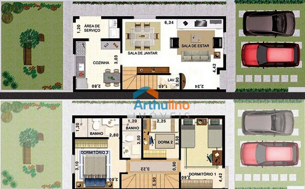 Sobrado, 3 quartos, 89 m² - Foto 5