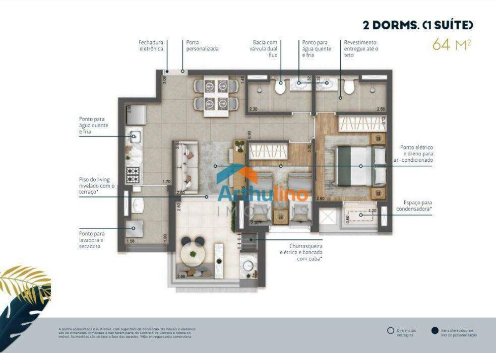Apartamento, 2 quartos, 65 m² - Foto 11