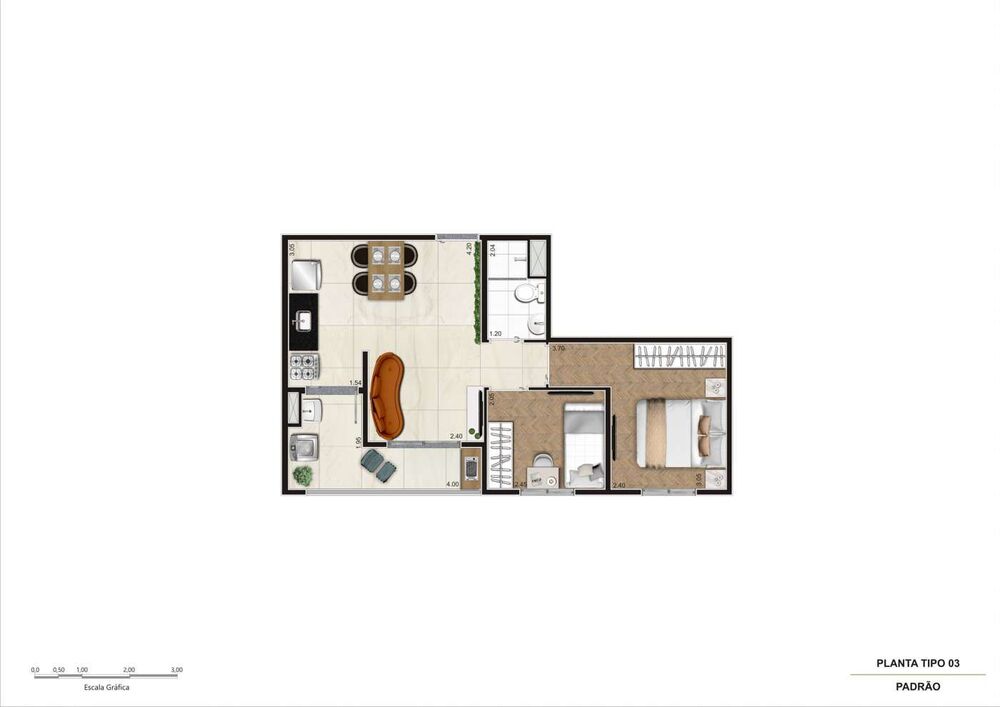 Apartamento, 2 quartos, 41 m² - Foto 6