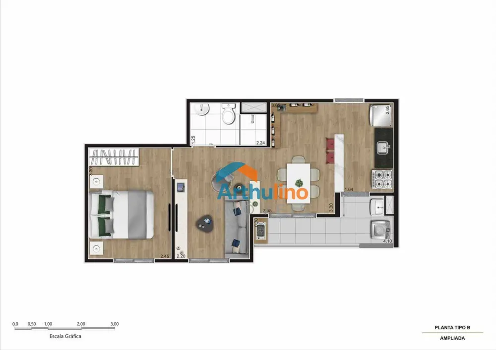 Apartamento, 2 quartos, 38 m² - Foto 15