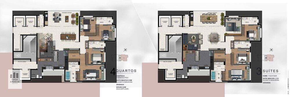 Apartamento à venda com 3 quartos, 174m² - Foto 1