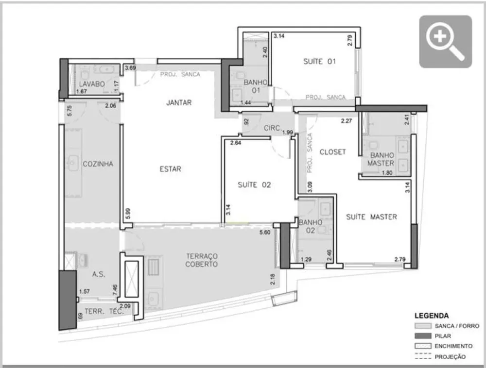 Apartamento, 3 quartos, 123 m² - Foto 3