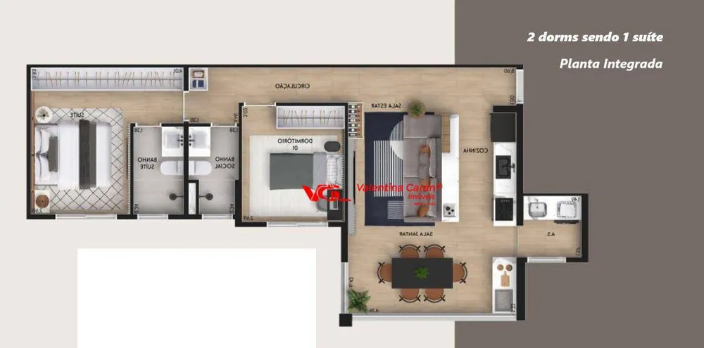 Apartamento, 2 quartos, 70 m² - Foto 8