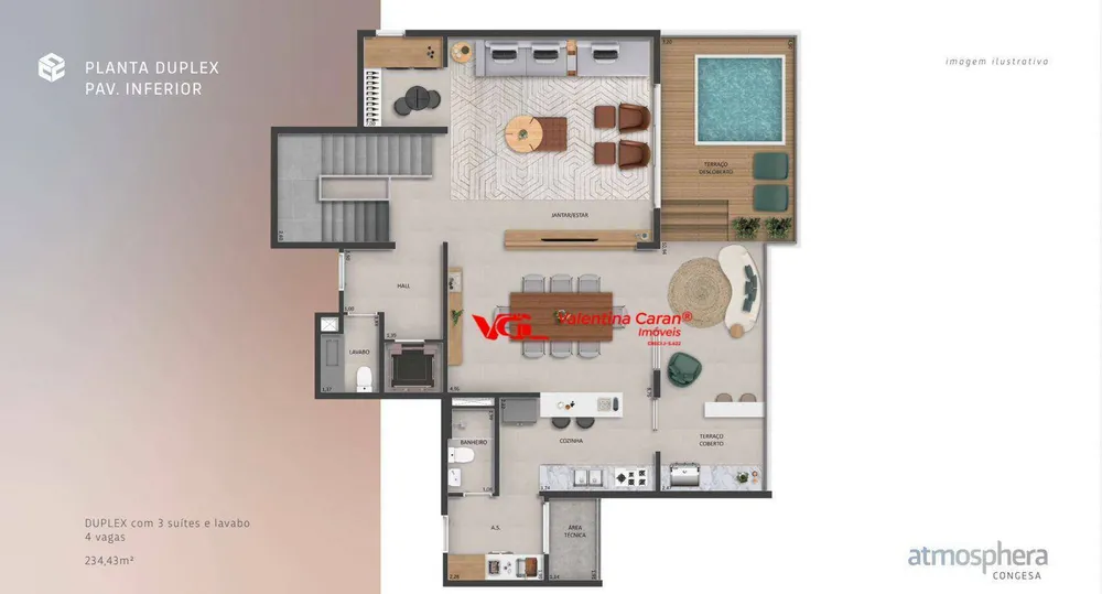 Apartamento, 3 quartos, 234 m² - Foto 3