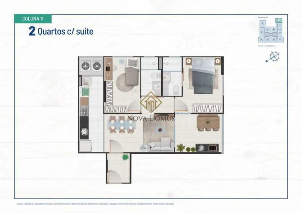 Apartamento, 2 quartos, 54 m² - Foto 13