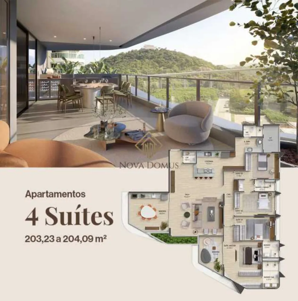 Apartamento, 4 quartos, 174 m² - Foto 1