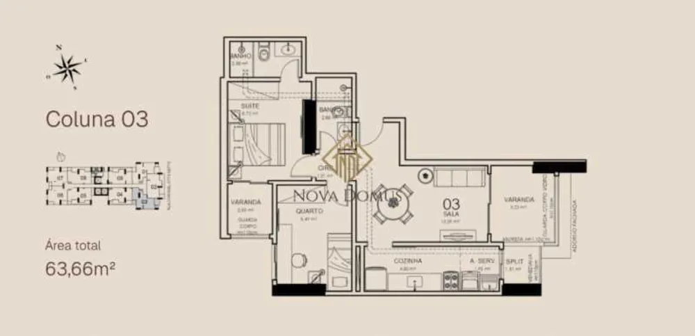 Apartamento, 2 quartos, 56 m² - Foto 6