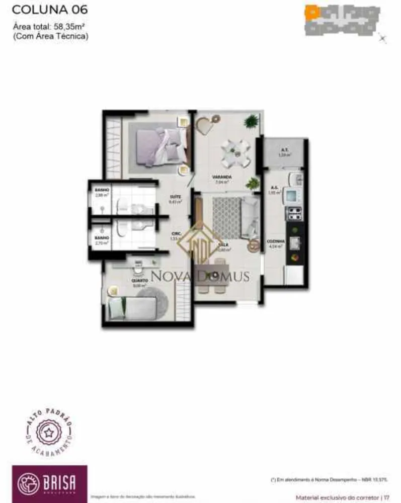 Apartamento, 2 quartos, 59 m² - Foto 12
