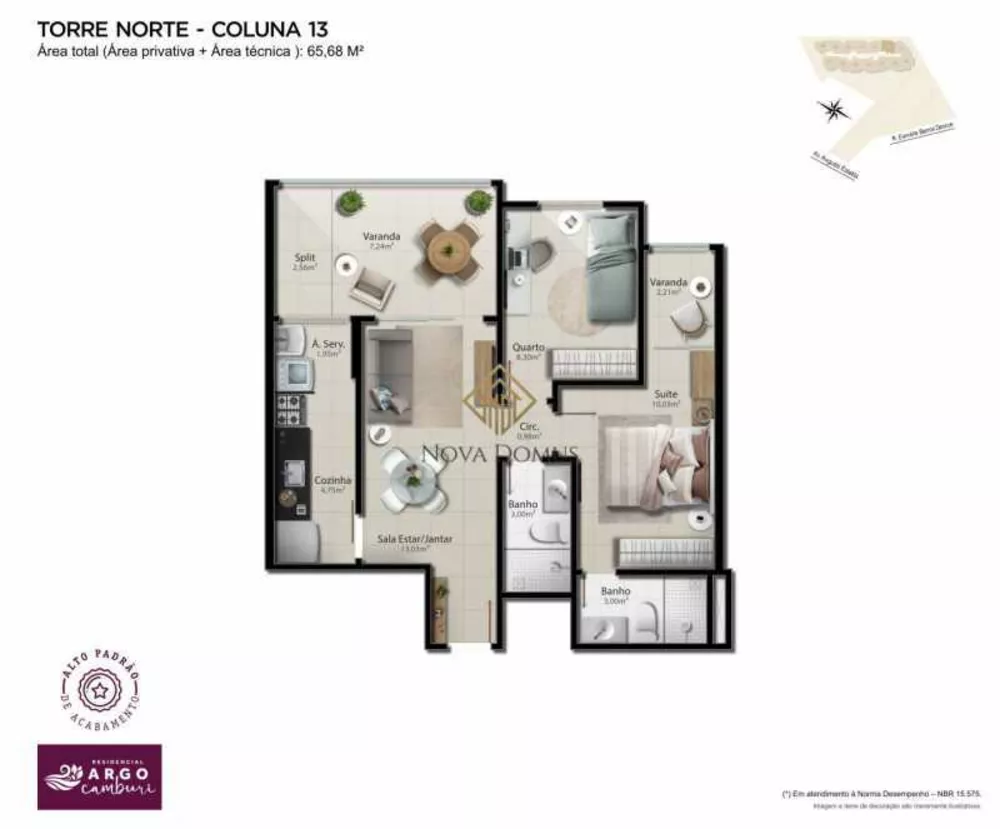Apartamento, 2 quartos, 66 m² - Foto 2