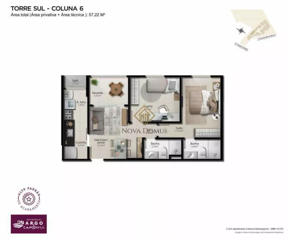 Apartamento, 2 quartos, 66 m² - Foto 1