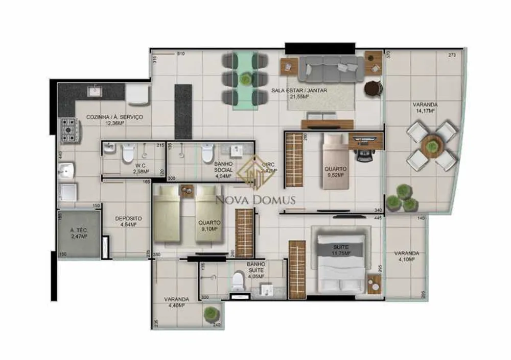 Apartamento, 3 quartos, 121 m² - Foto 11