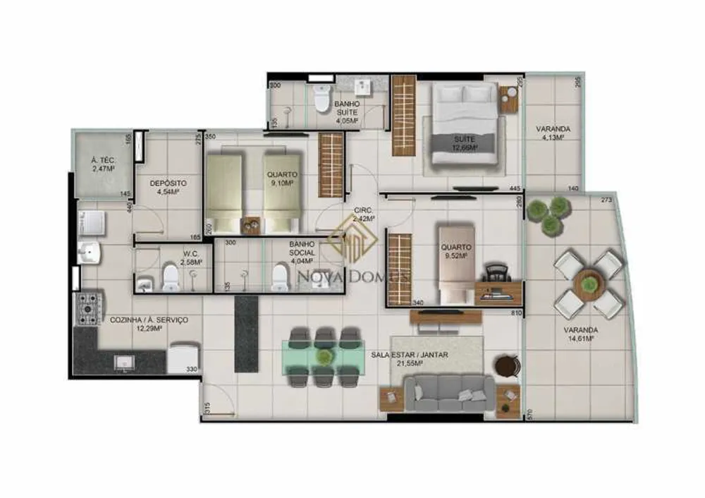 Apartamento, 3 quartos, 121 m² - Foto 10