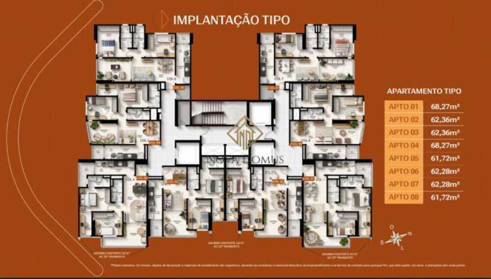 Apartamento, 2 quartos, 62 m² - Foto 1