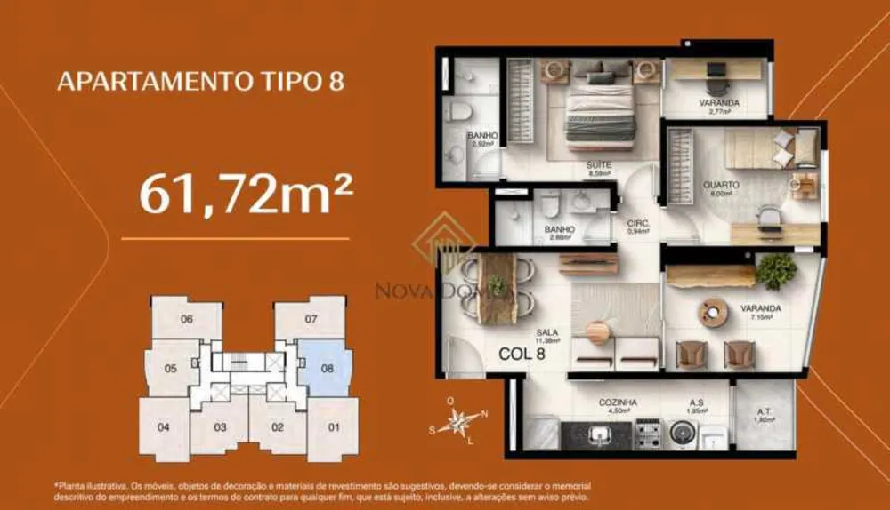 Apartamento, 2 quartos, 62 m² - Foto 12