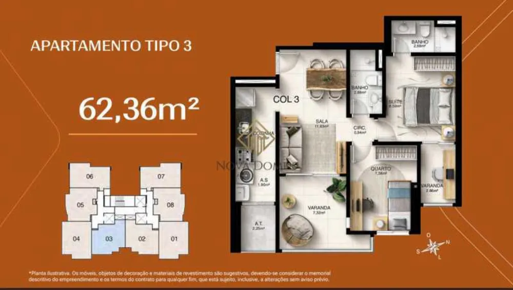 Apartamento, 2 quartos, 62 m² - Foto 8