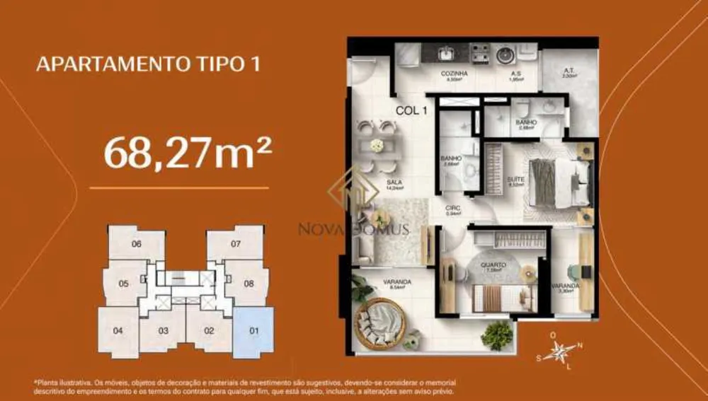 Apartamento, 2 quartos, 62 m² - Foto 6
