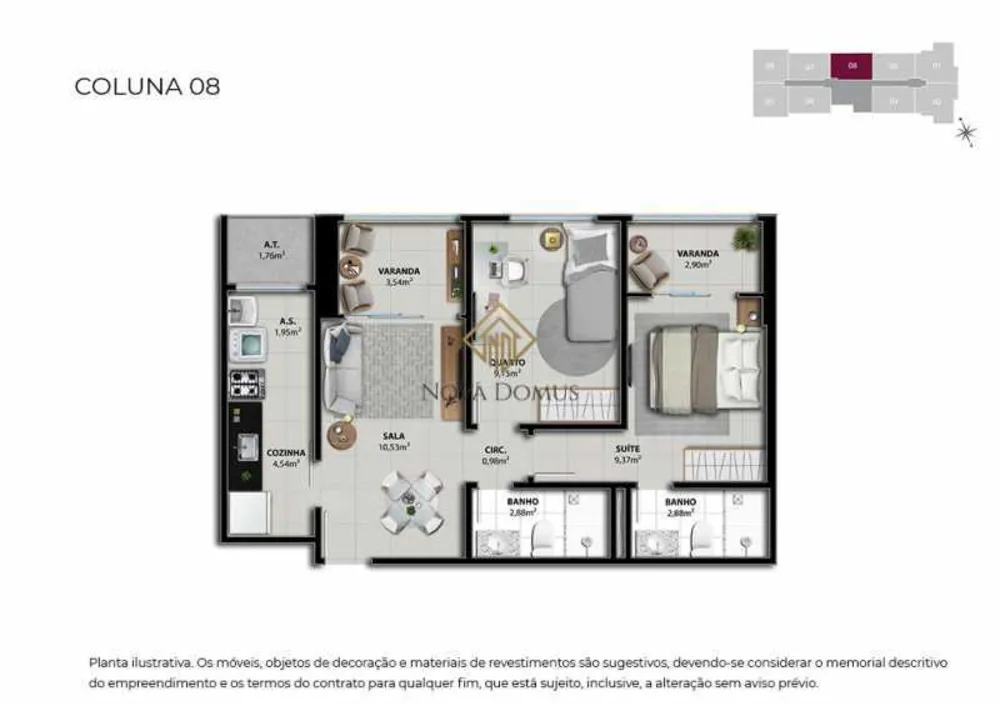 Apartamento, 2 quartos, 58 m² - Foto 16