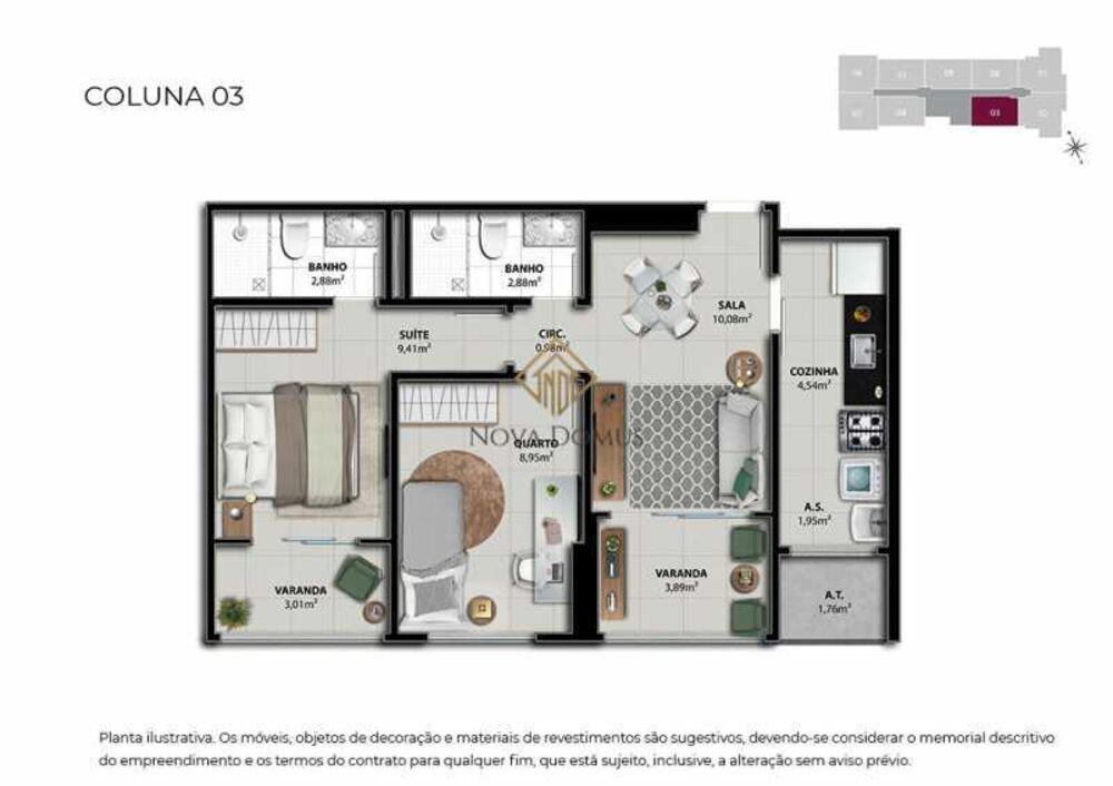 Apartamento, 2 quartos, 58 m² - Foto 4