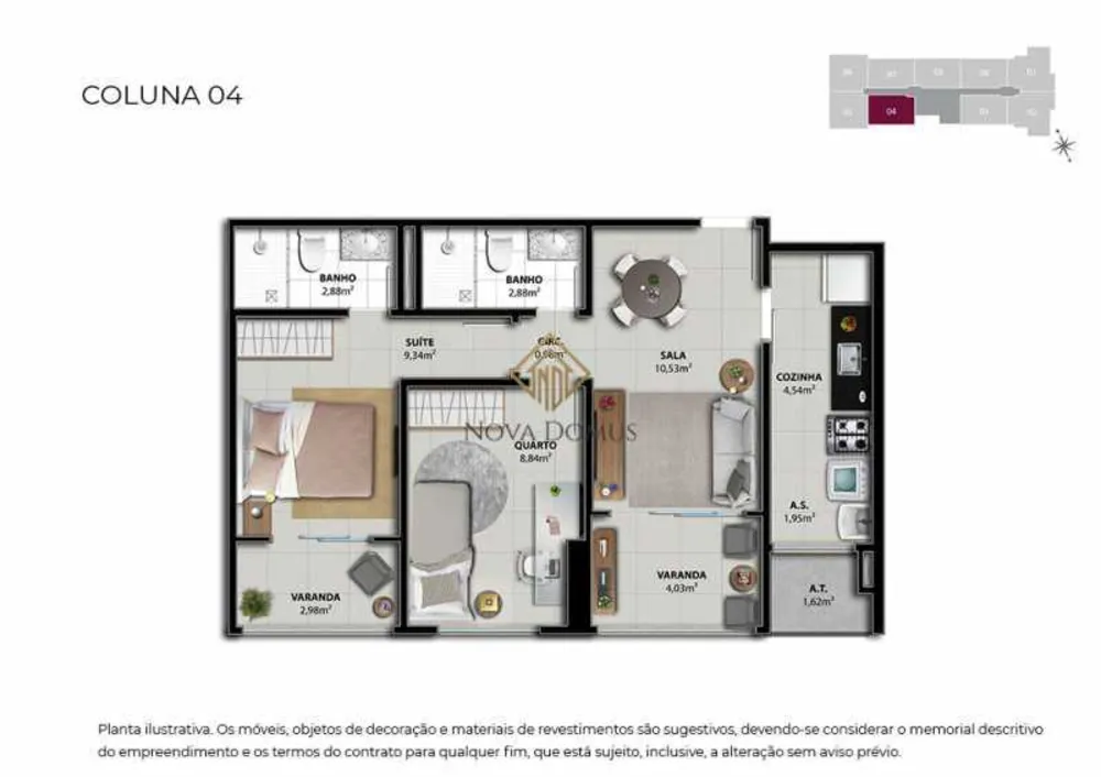 Apartamento, 2 quartos, 58 m² - Foto 13