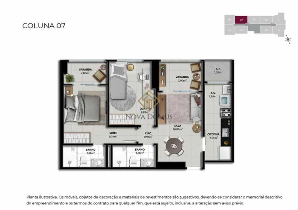 Apartamento, 2 quartos, 58 m² - Foto 15