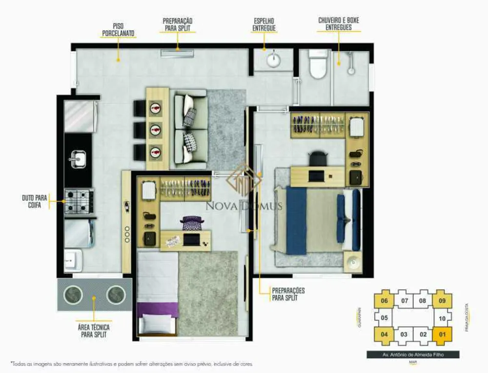 Apartamento, 2 quartos, 39 m² - Foto 8