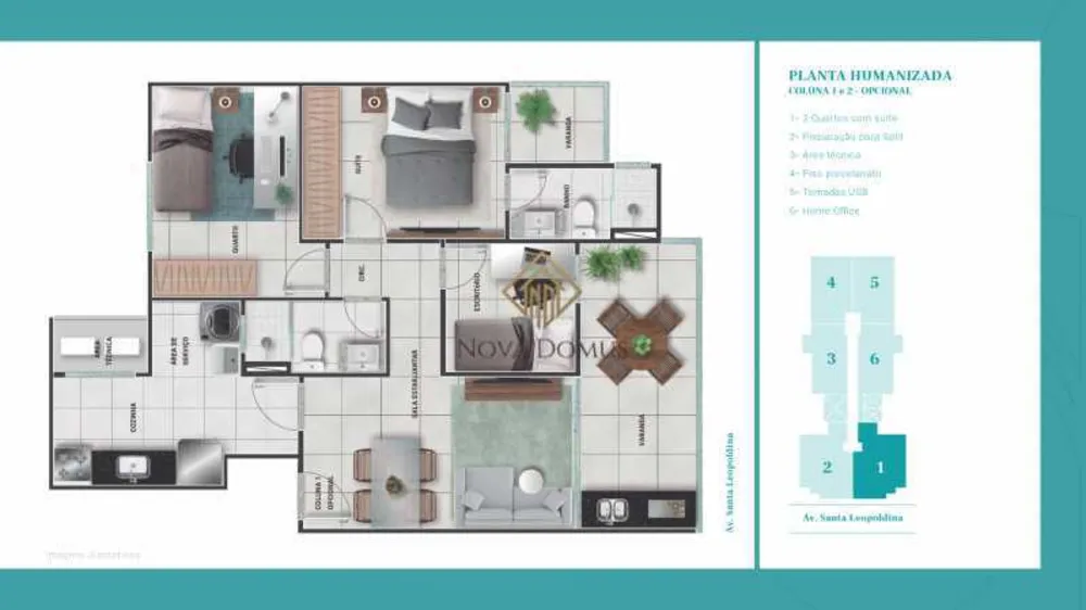 Apartamento, 2 quartos, 56 m² - Foto 16