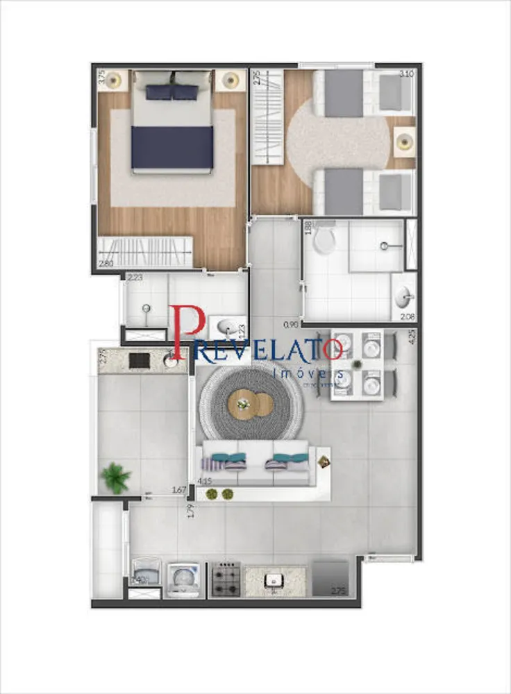 Apartamento, 2 quartos, 58 m² - Foto 7