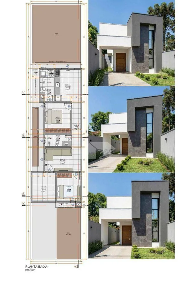 Casa, 2 quartos, 79 m² - Foto 2