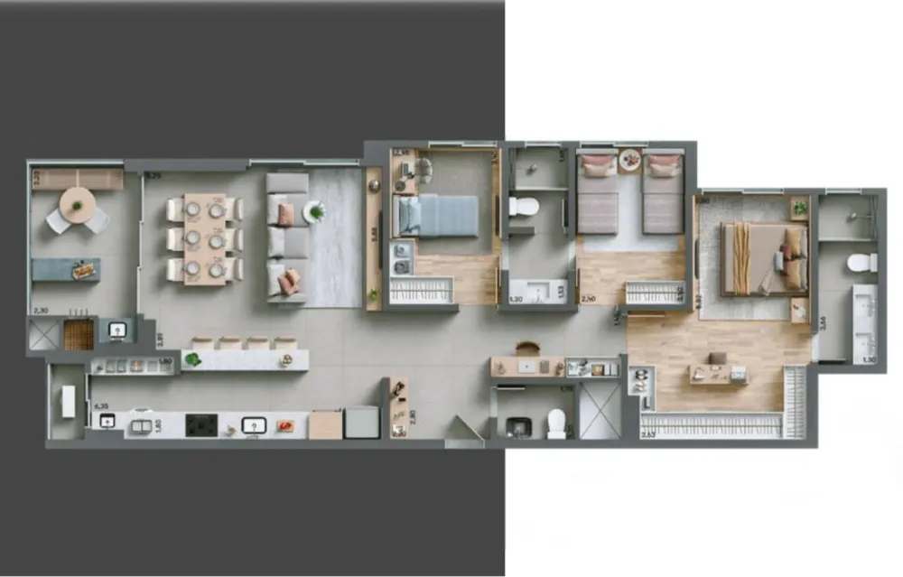 Apartamento, 3 quartos, 112 m² - Foto 1