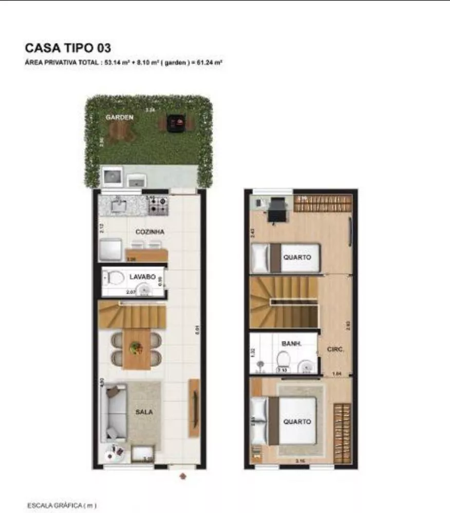 Casa de Condomínio, 2 quartos - Foto 5