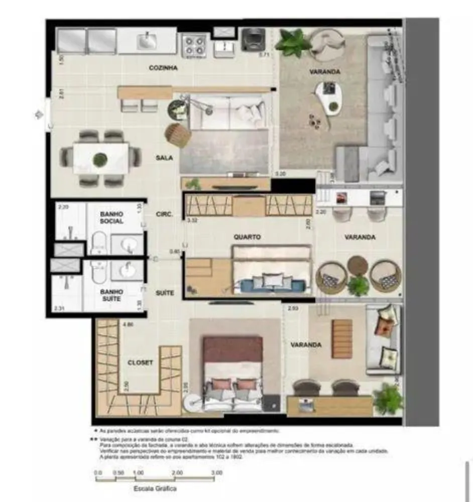 Apartamento, 2 quartos, 87 m² - Foto 2