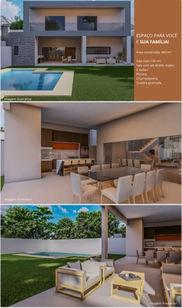 Casa de Condomínio, 5 quartos - Foto 1