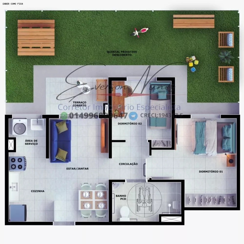 Apartamento, 2 quartos, 56 m² - Foto 7