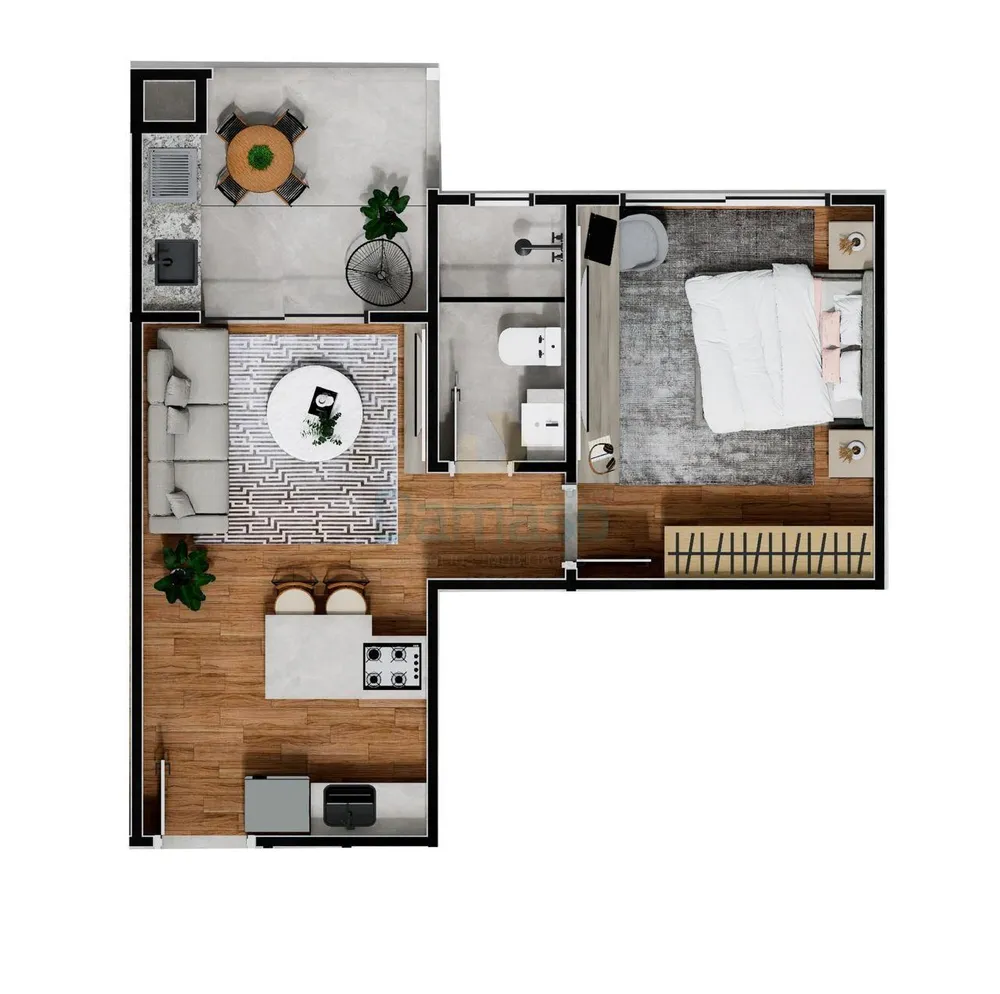 Apartamento, 1 quarto, 43 m² - Foto 12