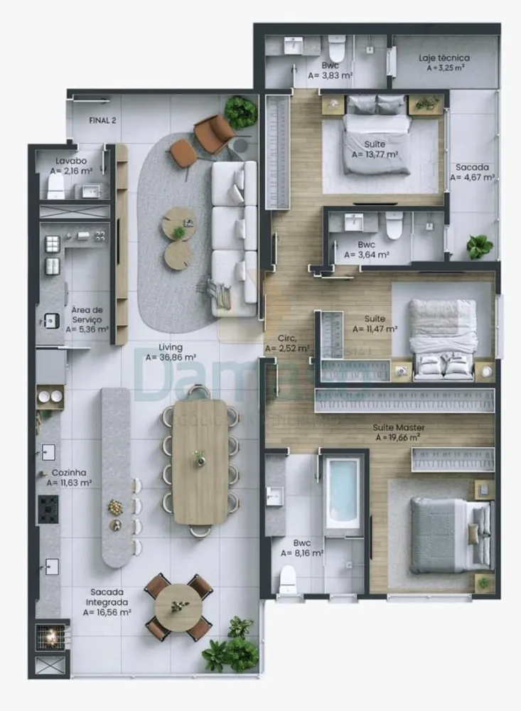 Apartamento, 3 quartos, 157 m² - Foto 10