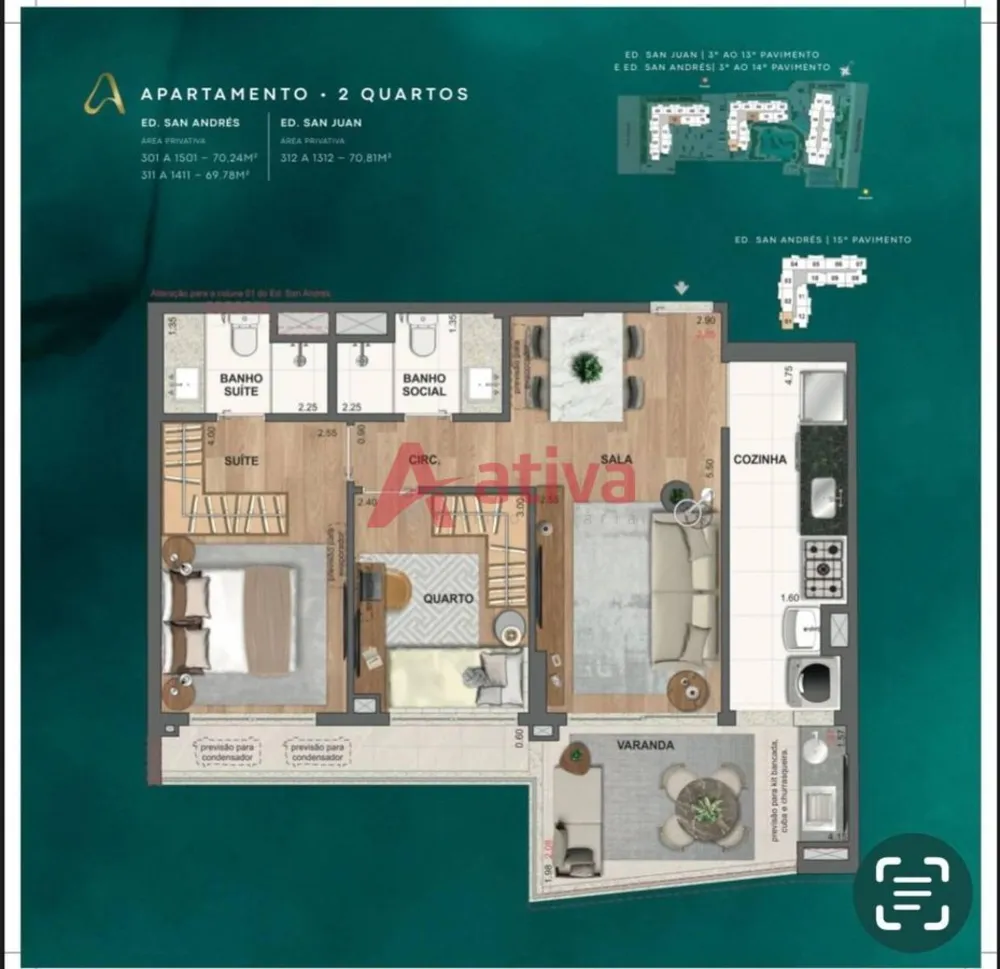 Apartamento, 2 quartos, 69 m² - Foto 5