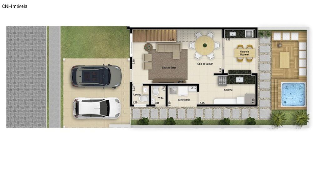 Casa, 3 quartos, 130 m² - Foto 2