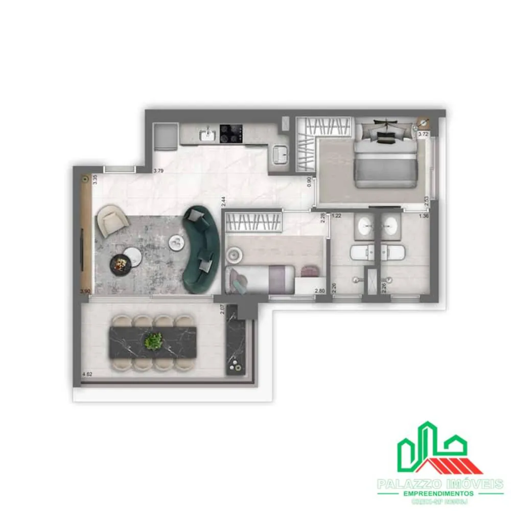 Apartamento, 2 quartos, 61 m² - Foto 13