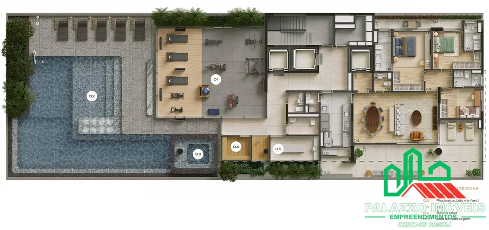 Cobertura, 4 quartos, 332 m² - Foto 15